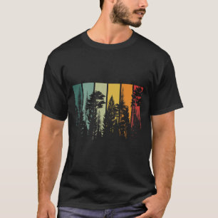 Camiseta Árboles del bosque vintage al aire libre naturalez