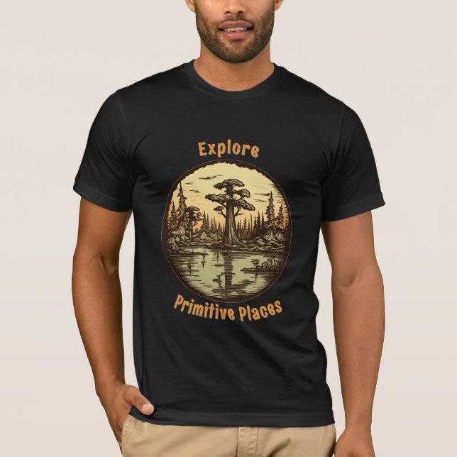 Camiseta Árboles en diseño de pantano (Anverso)