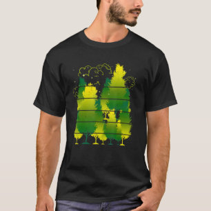 Camiseta Árboles en la selva y paisajes forestales
