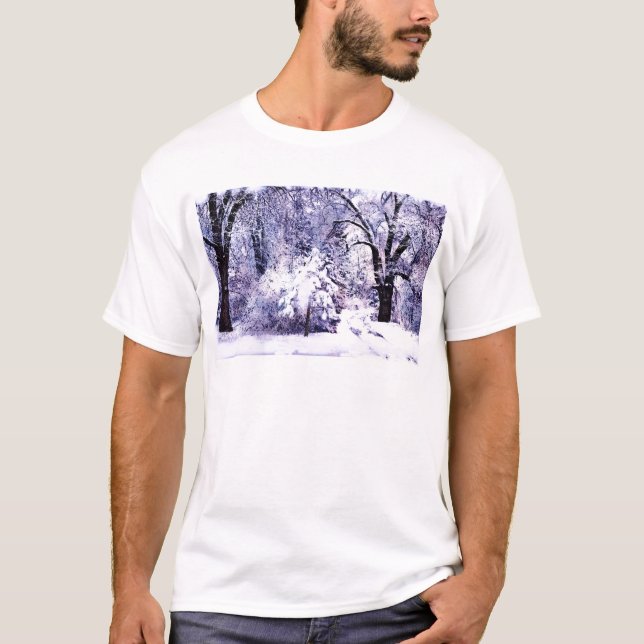 Camiseta Árboles en nieve (Anverso)