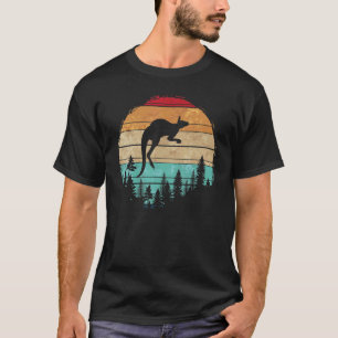 Camiseta Árboles forestales australianos Retro Kanga animal
