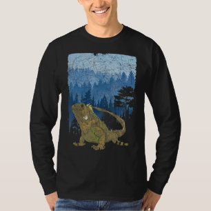 Camiseta Árboles forestales de Iguana Mascota Reptile Anima
