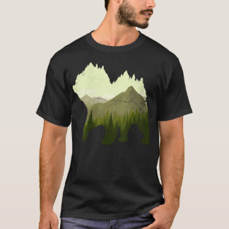 Camiseta Árboles forestales Naturaleza al aire libre Montañ