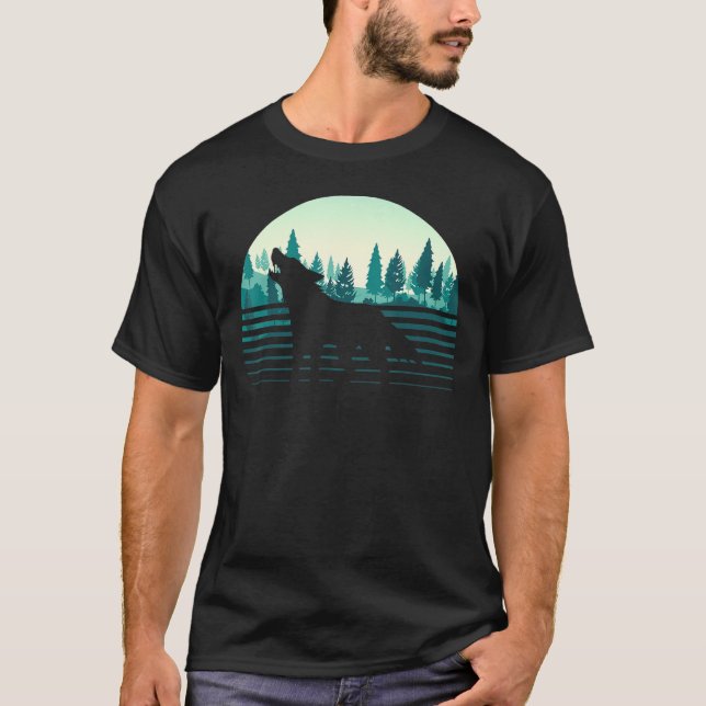 Camiseta Árboles forestales retro Naturaleza al aire libre  (Anverso)