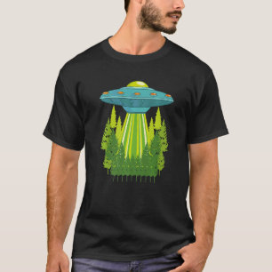 Camiseta Árboles forestales Secuestro de OVNI Alien Extrate