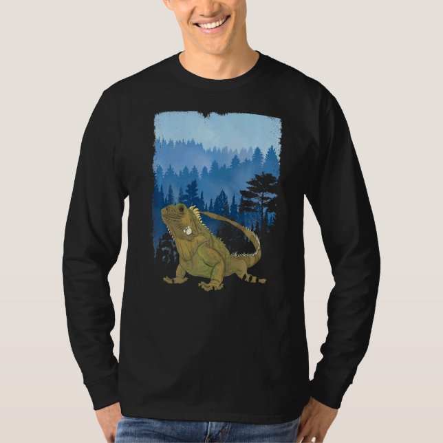 Camiseta Árboles forestales Vida silvestre Lizard Reptile I (Anverso)