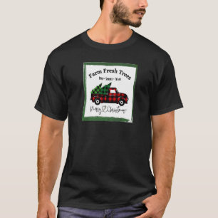Camiseta Árboles Frescos De Granja Pino Abeto Cedro Fiestas