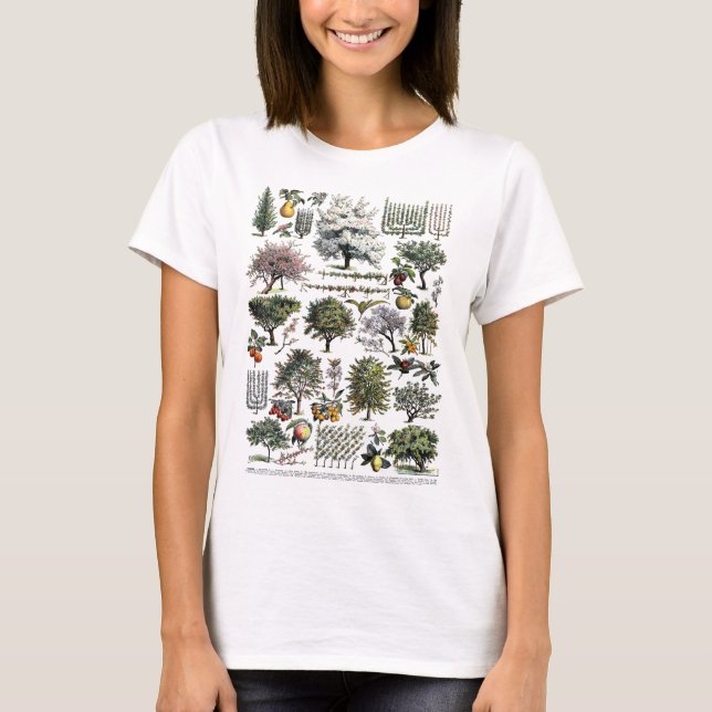 Camiseta Árboles frutales naturales Árboles frutales Prunin (Anverso)