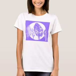 Camiseta Árboles morados y luna llena