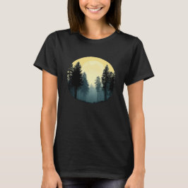 Camiseta Árboles Naturaleza silvestre Silhouette