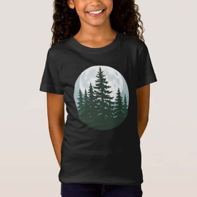 Camiseta Árboles Naturaleza silvestre Silhouette (Anverso)