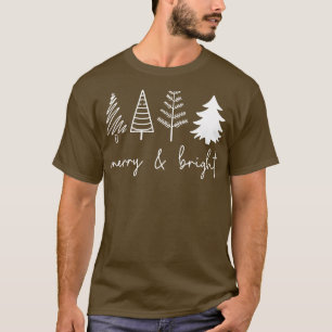 Camiseta Árboles navideños fríos y brillantes
