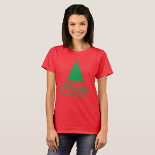 Camiseta Árboles navideños fríos y brillantes
