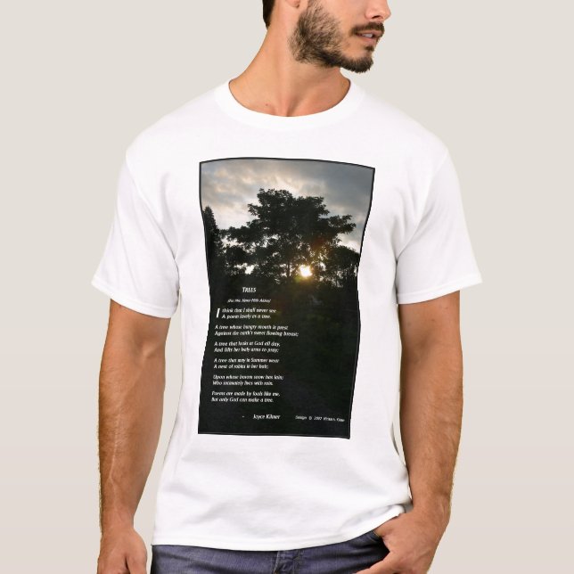 Camiseta "Árboles" por Joyce Kilmer (Anverso)