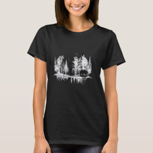 Camiseta Árboles Reflejo Naturaleza de la Vida Silvestre An