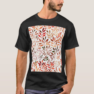 Camiseta Árboles retro, acuarela sin costuras.
