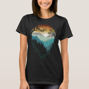 Camiseta Árboles silvestres Naturaleza al aire libre Inspir