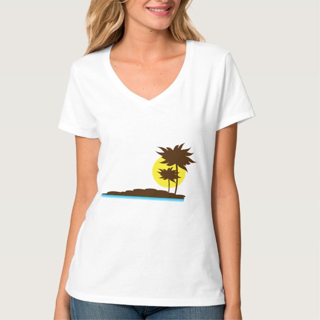Camiseta Árboles tropicales (Anverso)