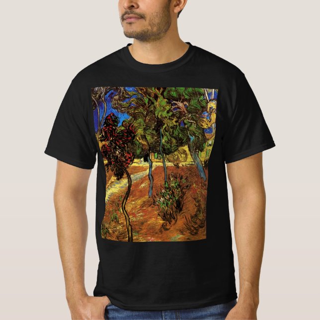 Camiseta Árboles Van Gogh en el jardín, Hospital Saint Paul (Anverso)