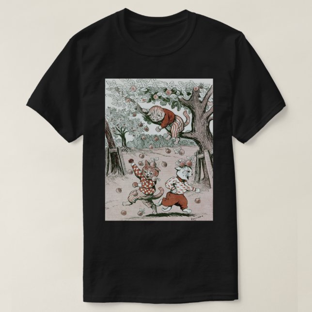 Camiseta Árboles y gatos de Apple, Louis Wain (Diseño del anverso)