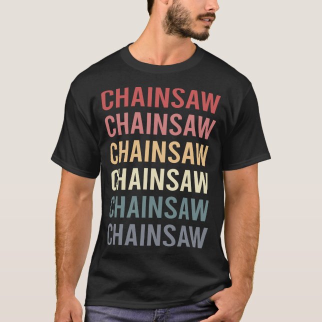 Camiseta Arborisco de Chainsaw Lumberjack Carpintero de mad (Anverso)
