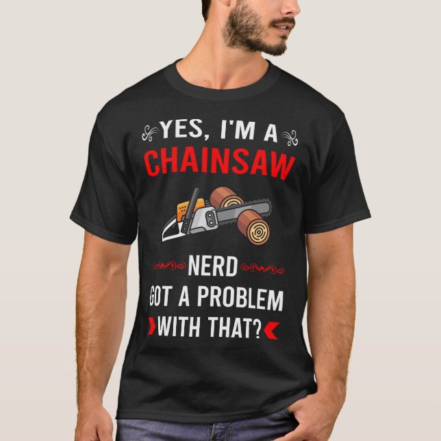 Camiseta Arborisco de Chainsaw Lumberjack Carpintero de mad (Anverso)