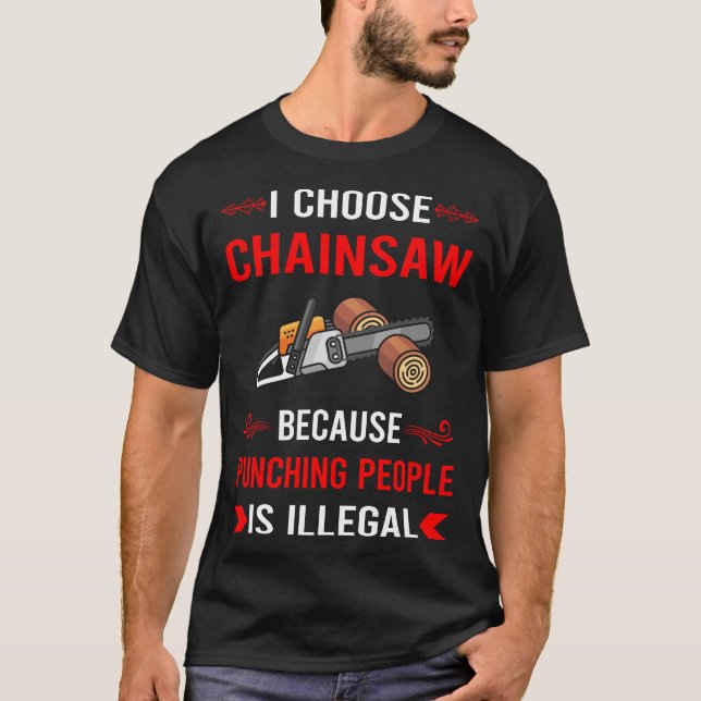 Camiseta Arborisco de Chainsaw Lumberjack Carpintero de mad (Anverso)