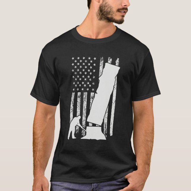 Camiseta Arborist Men 4th Of July Tree Climber Dad Chainsaw (Anverso)