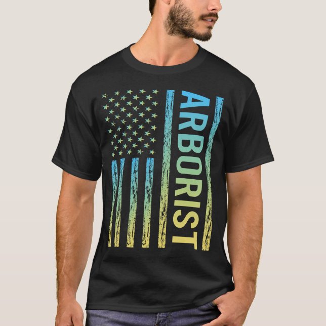 Camiseta Arborista amarillo azul (Anverso)