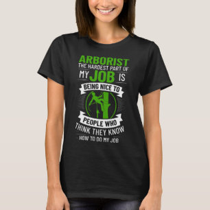Camiseta Arborista Cadenas de escalada de árboles Cirujano