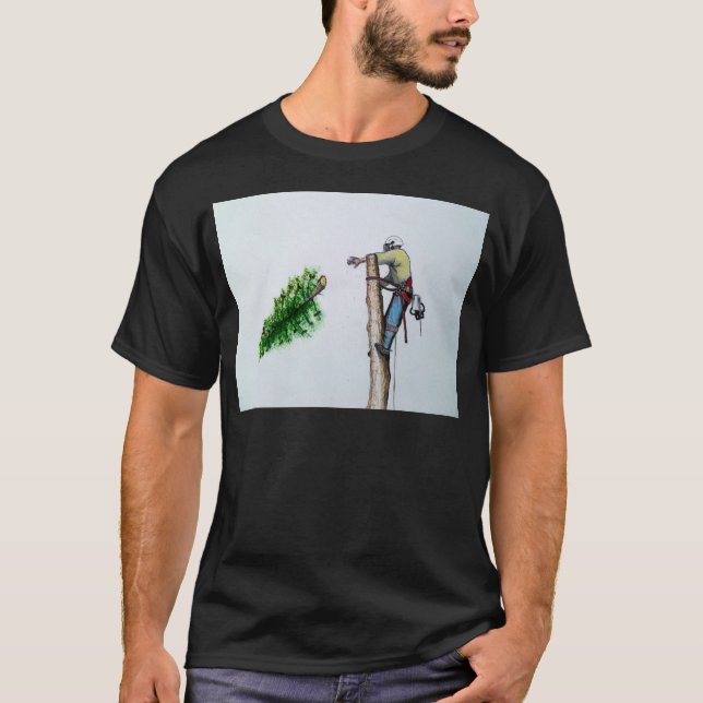 Camiseta Arborista de cirujanos arbóreos en el trabajo actu (Anverso)