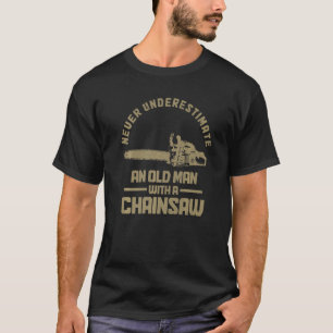 Camiseta Arborista Hombres Leñador De Lumberjack Viejo Con 
