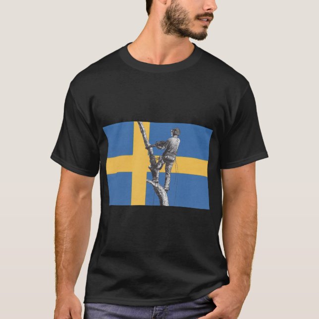 Camiseta Arborista sueco Arbor Chainsaw. (Anverso)