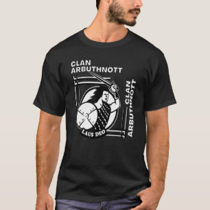 Camiseta Arbuthnott Clan Gaelic Motto Swordsman