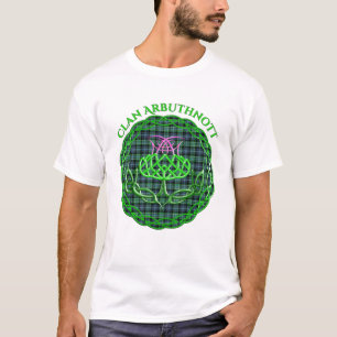 Camiseta Arbuthnott Scottish Tartán Celtic Thistle