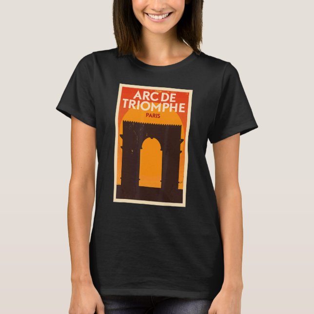 Camiseta Arc De Triomphe Paris Turista (Anverso)