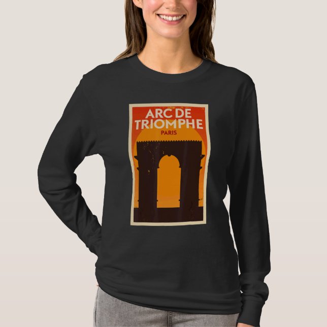 Camiseta Arc De Triomphe Paris Turista (Anverso)