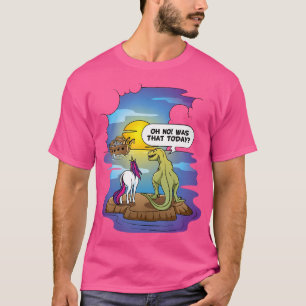 Camiseta Arca De Noé Cristiana Bibble Pun Último Unicornio