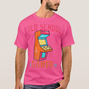 Camiseta Arcada de Gamer Escuela Vieja Nerd Cita Hobby Art