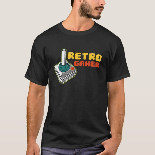 Camiseta Arcade de videojuegos Retro Gamer Vintage 80 (Anverso)