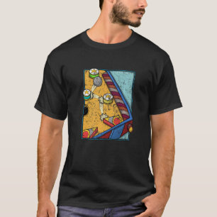 Camiseta Arcade Game Vintage Pinball Machine