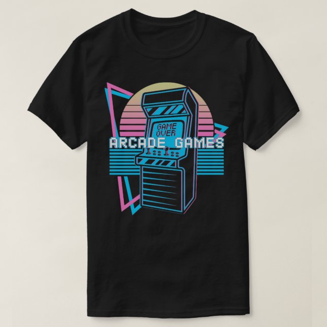 Camiseta Arcade Games Retro (Diseño del anverso)