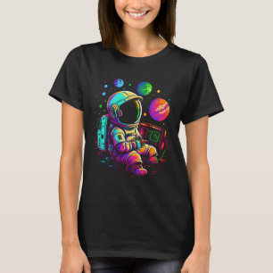 Camiseta Arcade Planets Universe Gaming Astronauta