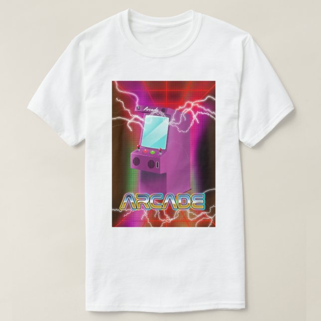 Camiseta Arcade retro de los 80 (Diseño del anverso)