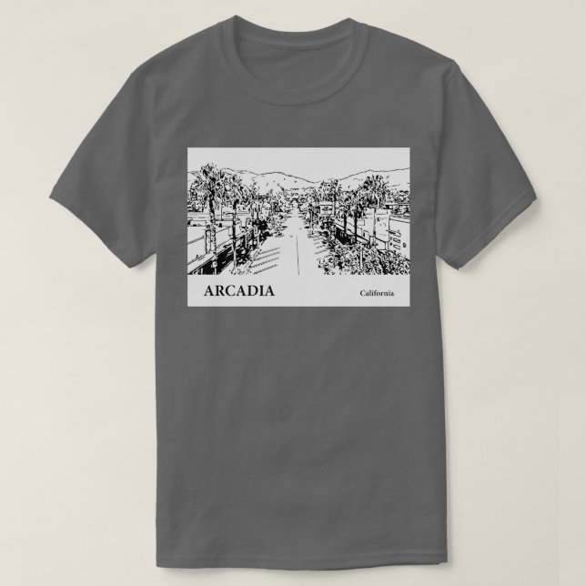 Camiseta Arcadia California TShirt 2 (Diseño del anverso)