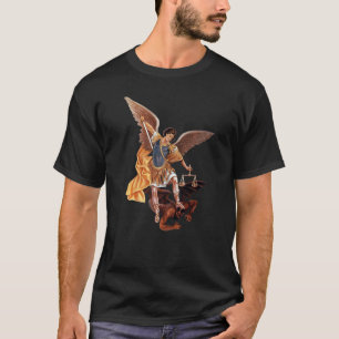 Camiseta Arcángel San Miguel Católico Ángel defiéndenos