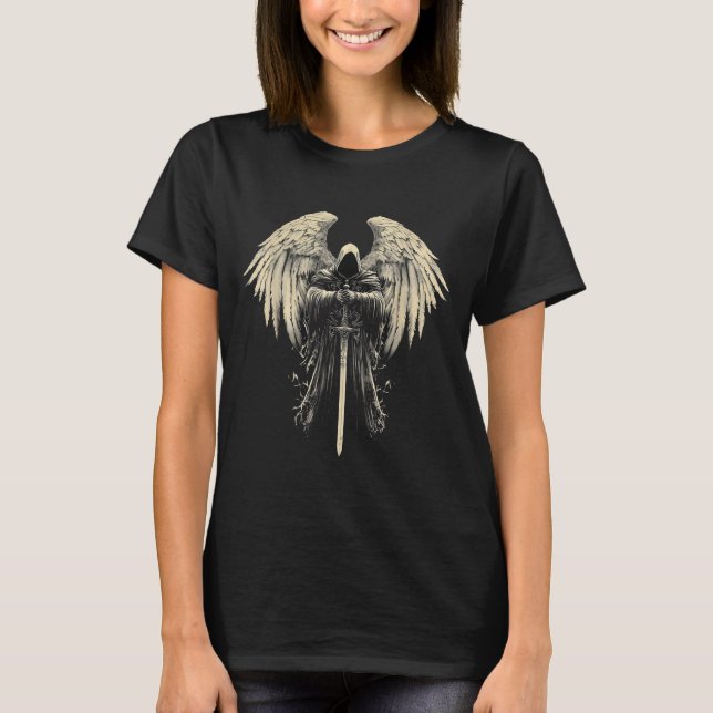 Camiseta Archangel Gabriel Christian Angel Catholic Warrior (Anverso)