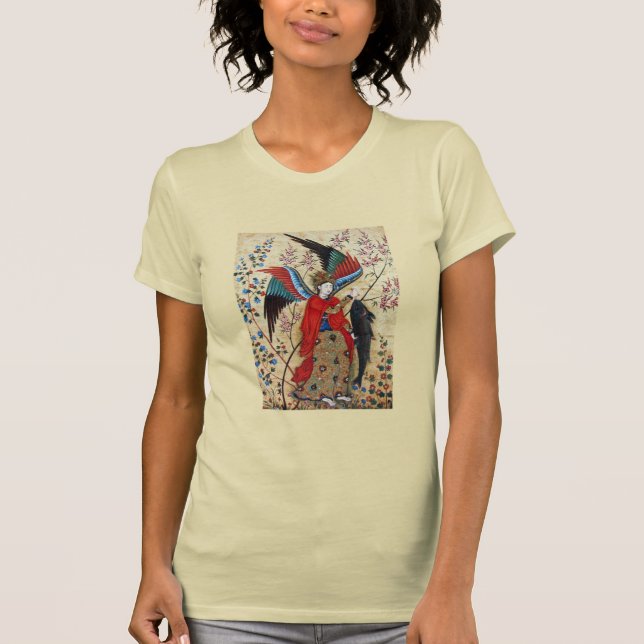 CAMISETA ARCHANGEL RAPHAEL Y PARCHE DE PESCADO (Anverso)