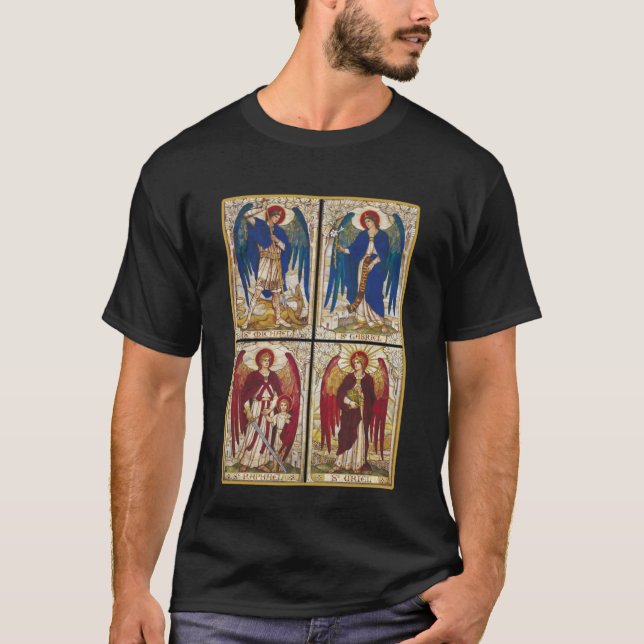 Camiseta Archangels Gabriel Michael Uriel Raphael (Anverso)