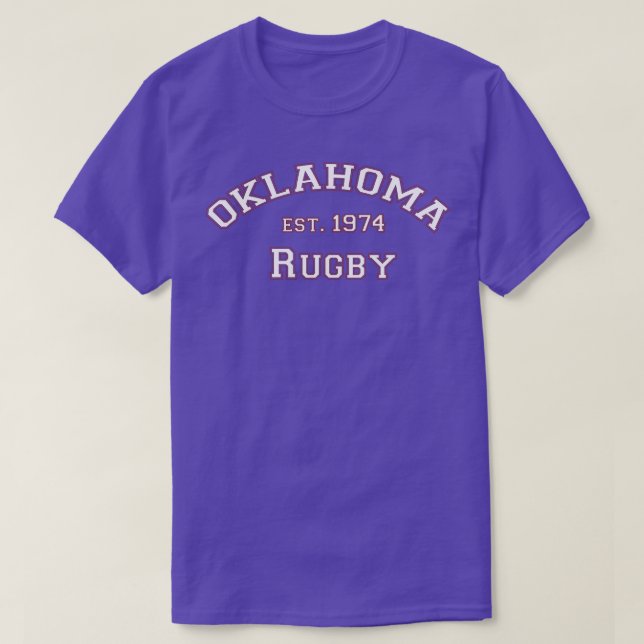 Camiseta Arched Oklahoma Rugby (Diseño del anverso)
